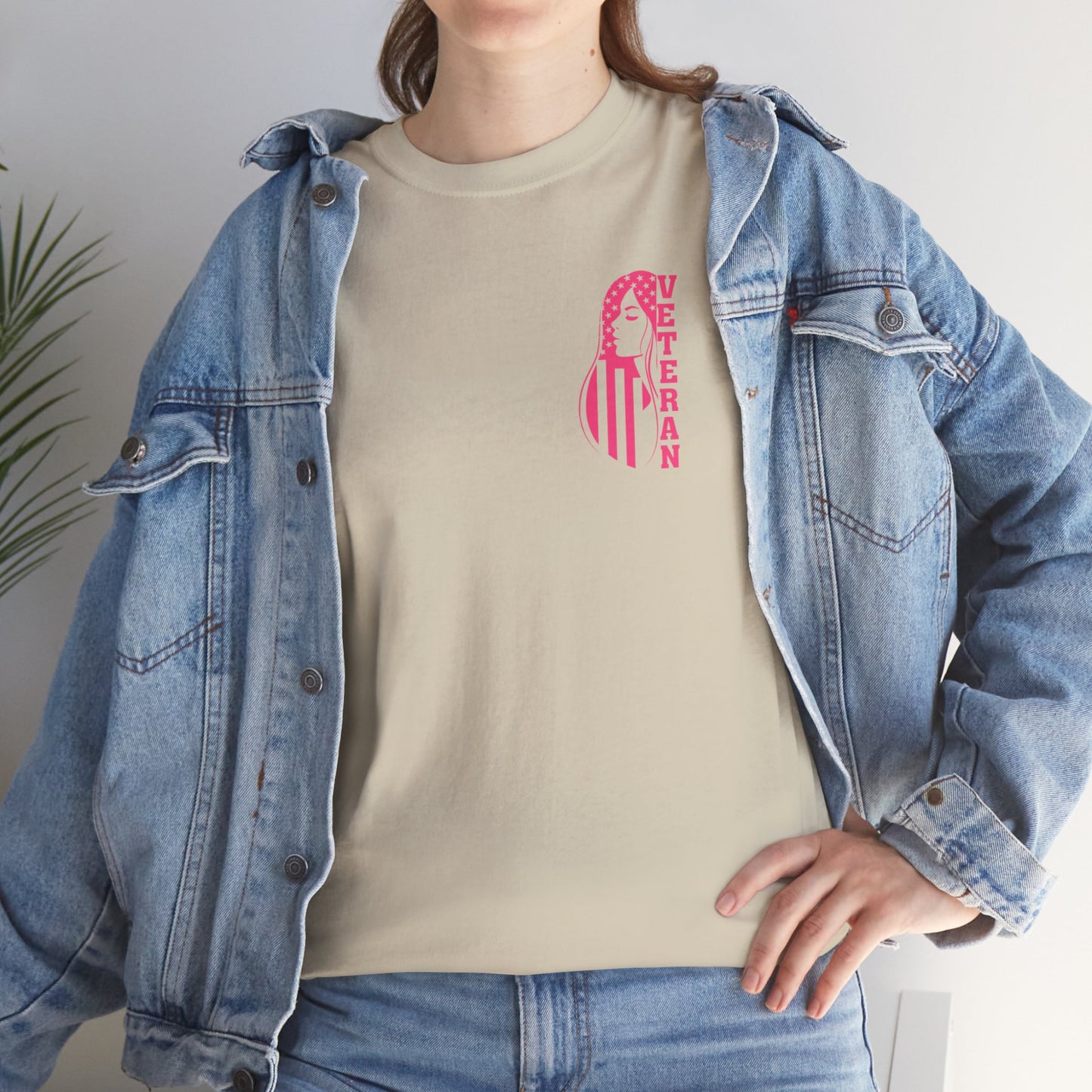 Female Veteran Tshirt - Small Left Design